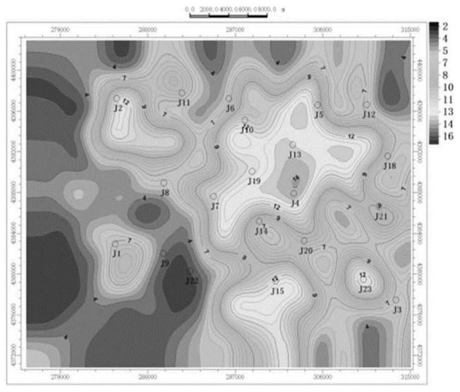 Depicting method for constraining small-scale sedimentary microfacies by using large-scale seismic data