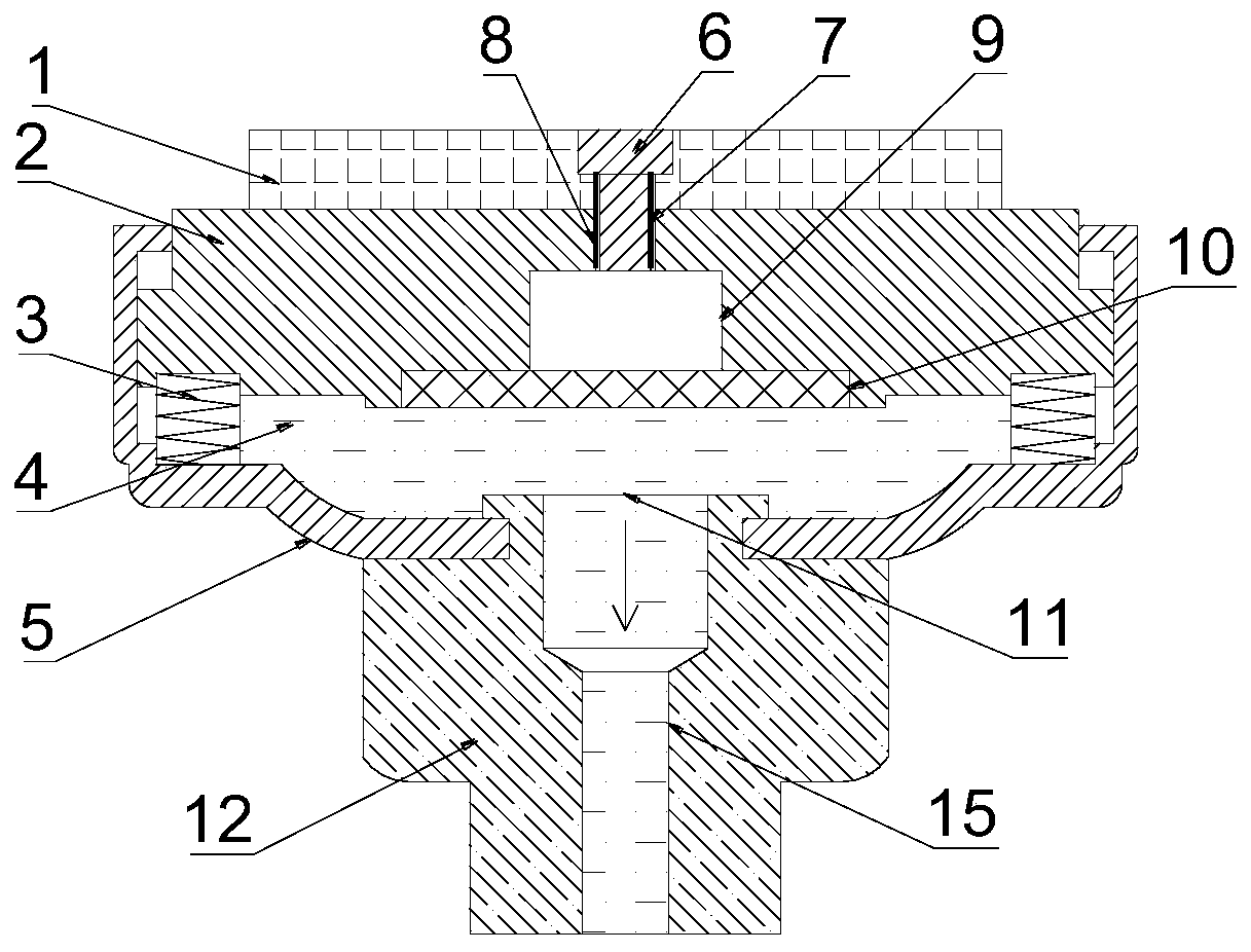 Hydraulic oil type high-stability pressure sensor