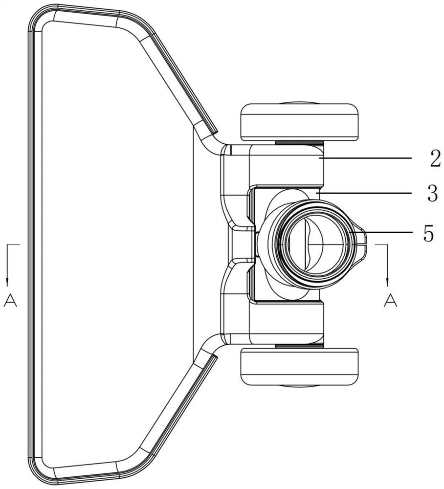 Rotary dust collector floor brush structure