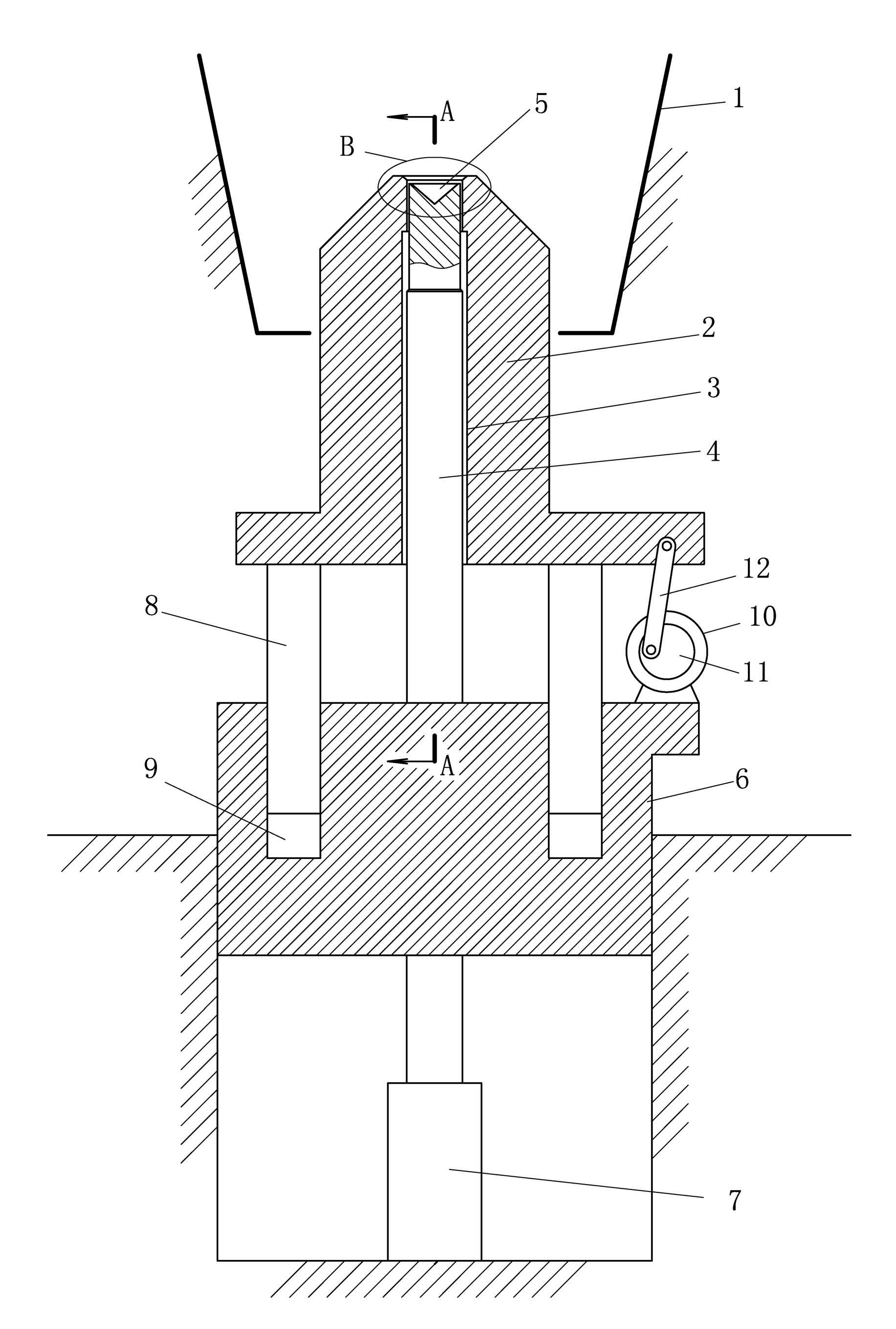 Equipment for fixing orientation of diamond blank with two conical ends