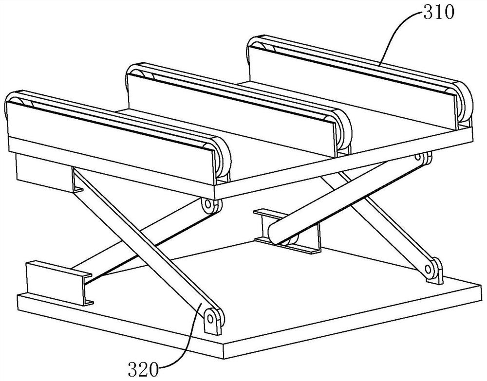 Production line for plate transportation