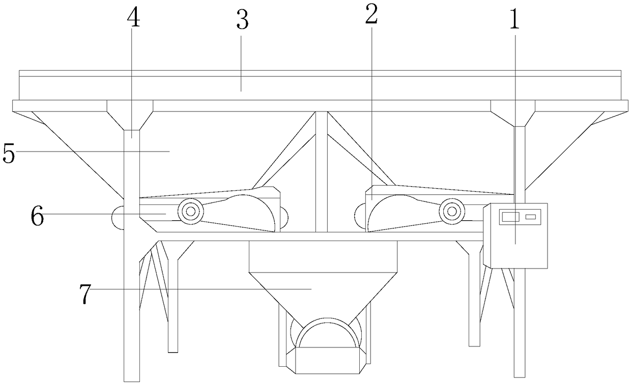 Annular convergence concrete burdening machine integrating bracing plate exterior beating, wall sliding and material jacking