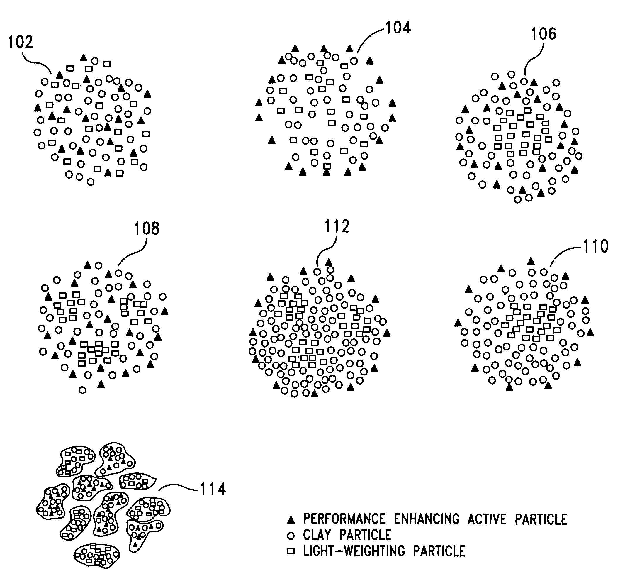 Composite particle animal litter and method thereof