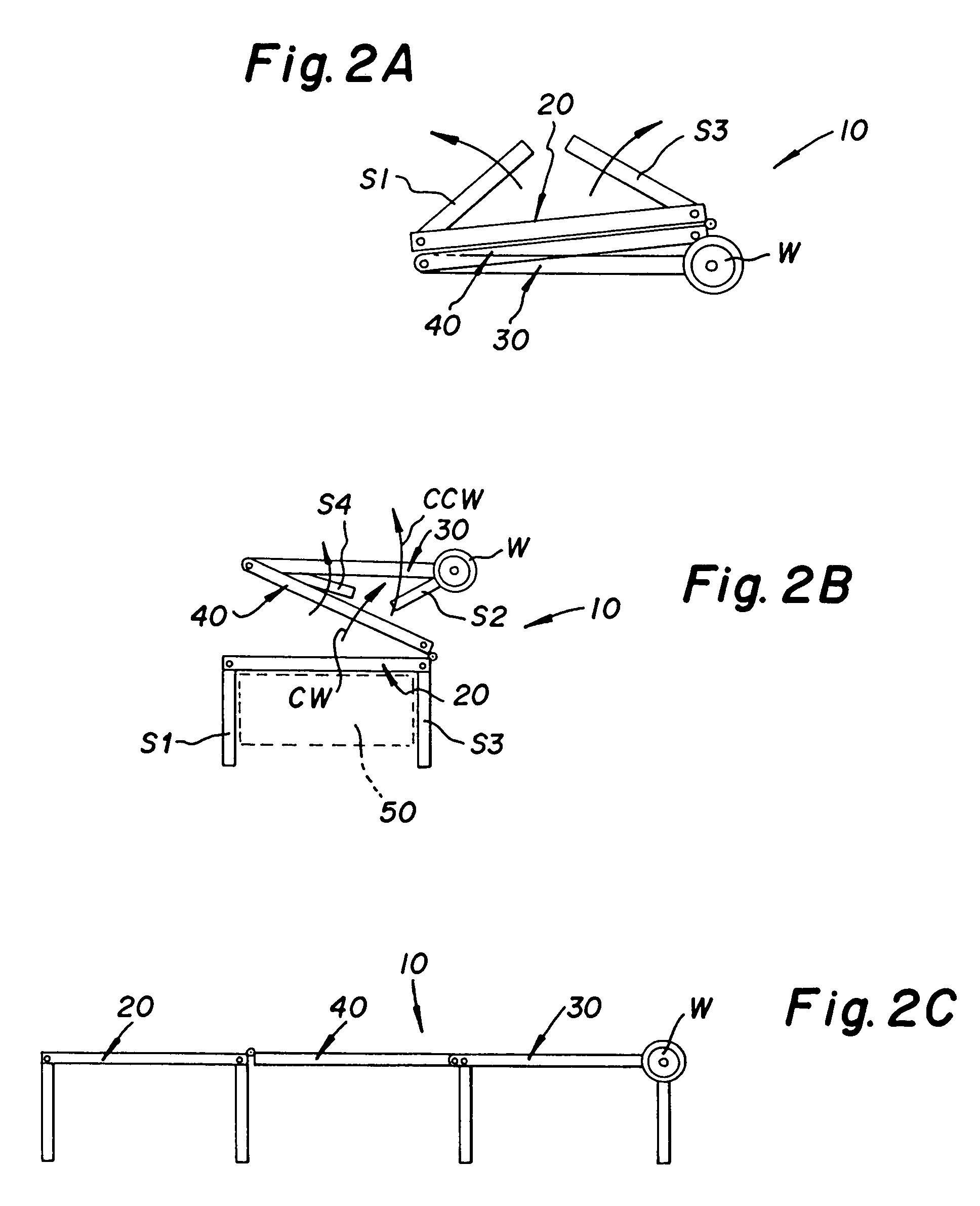 Folding platform structure