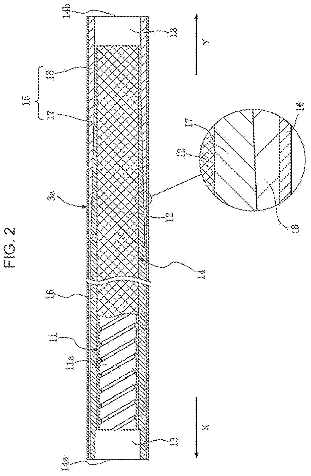 Flexible tube for endoscope, endoscopic medical device, and methods for producing the same