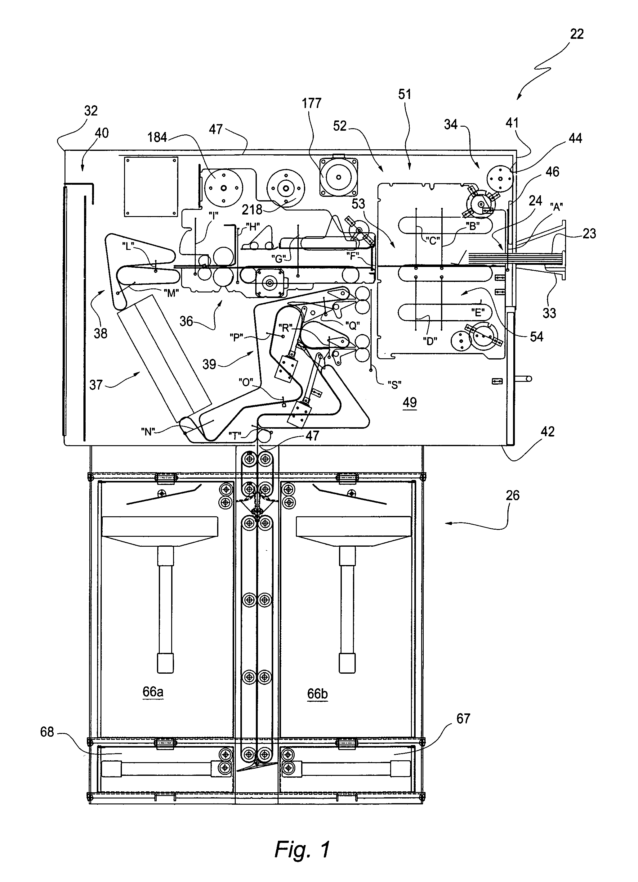 Equipment for the automatic deposit of banknotes