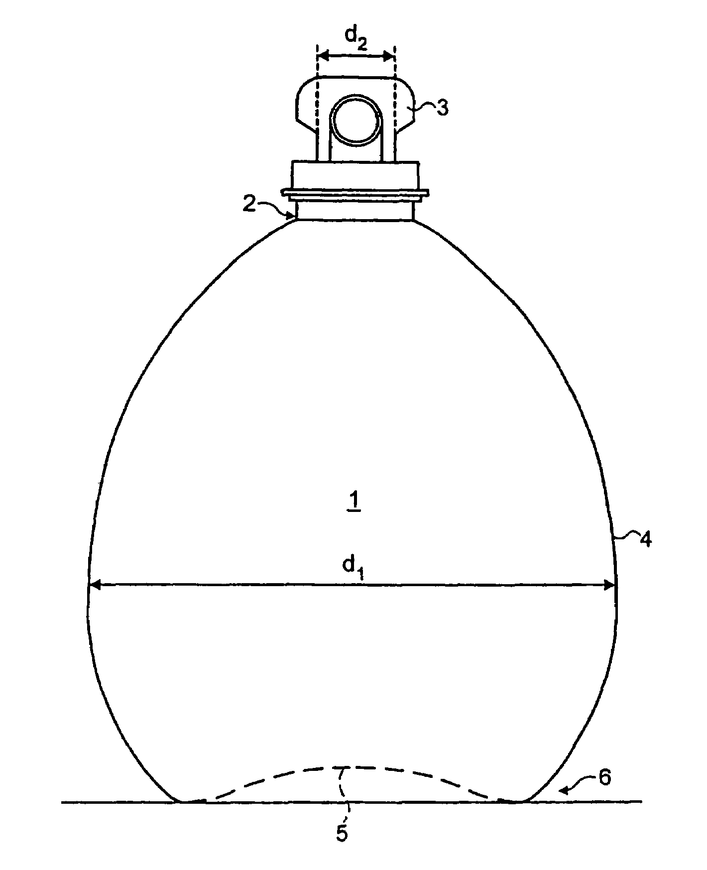 Container for a flowable product, process of manufacture and the use thereof