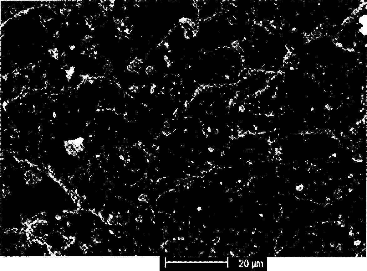 Composite absorption material for removing arsenic from water and its prepn. method