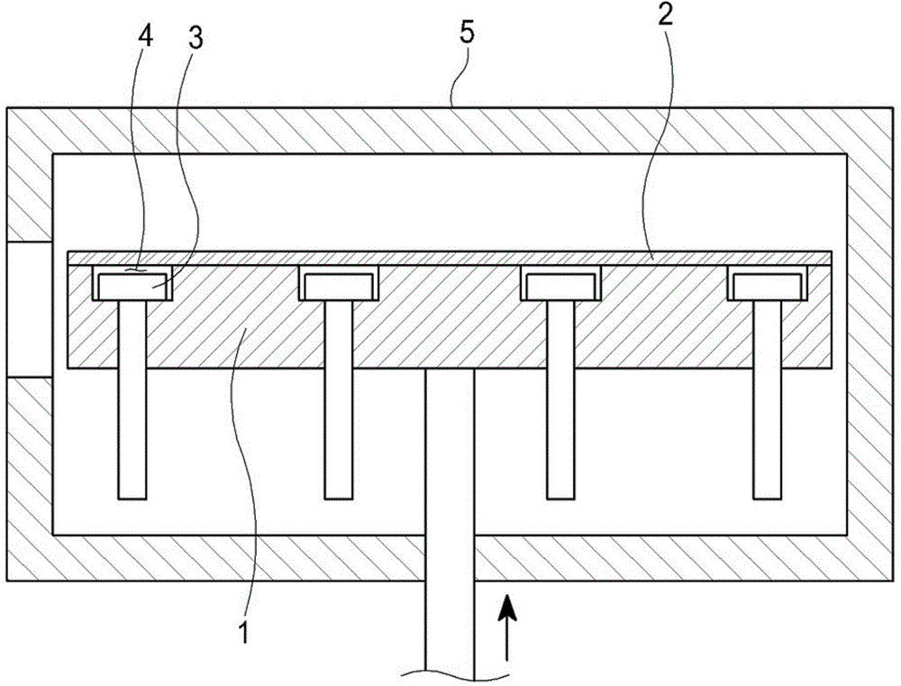 Substrate elevation pin and substrate processing device