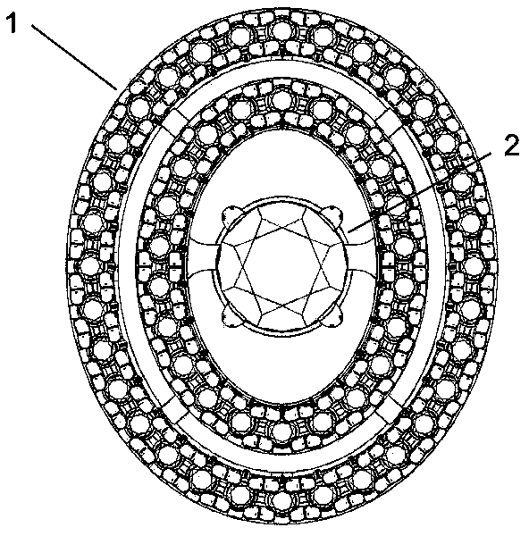 Shakable jewelry insert hole structure