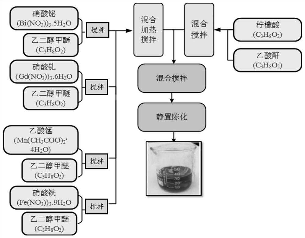 Bismuth ferrite material with perovskite-like structure as well as preparation method and application of bismuth ferrite material