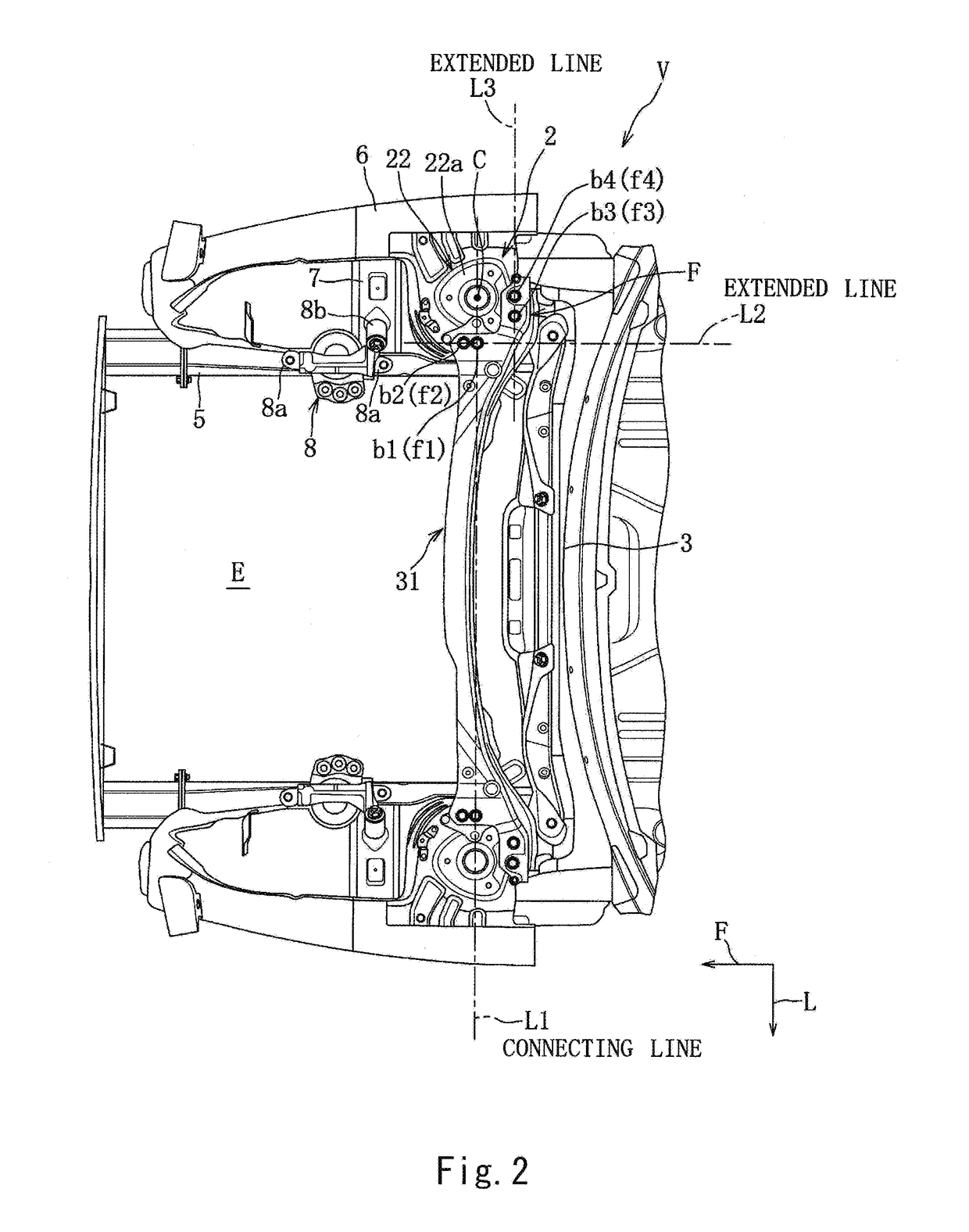 Side vehicle body structure of vehicle