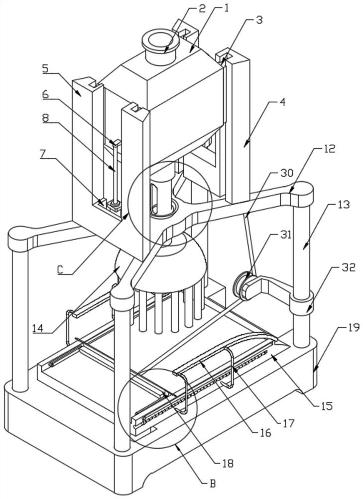 Camellia oleifera seed drying device and process