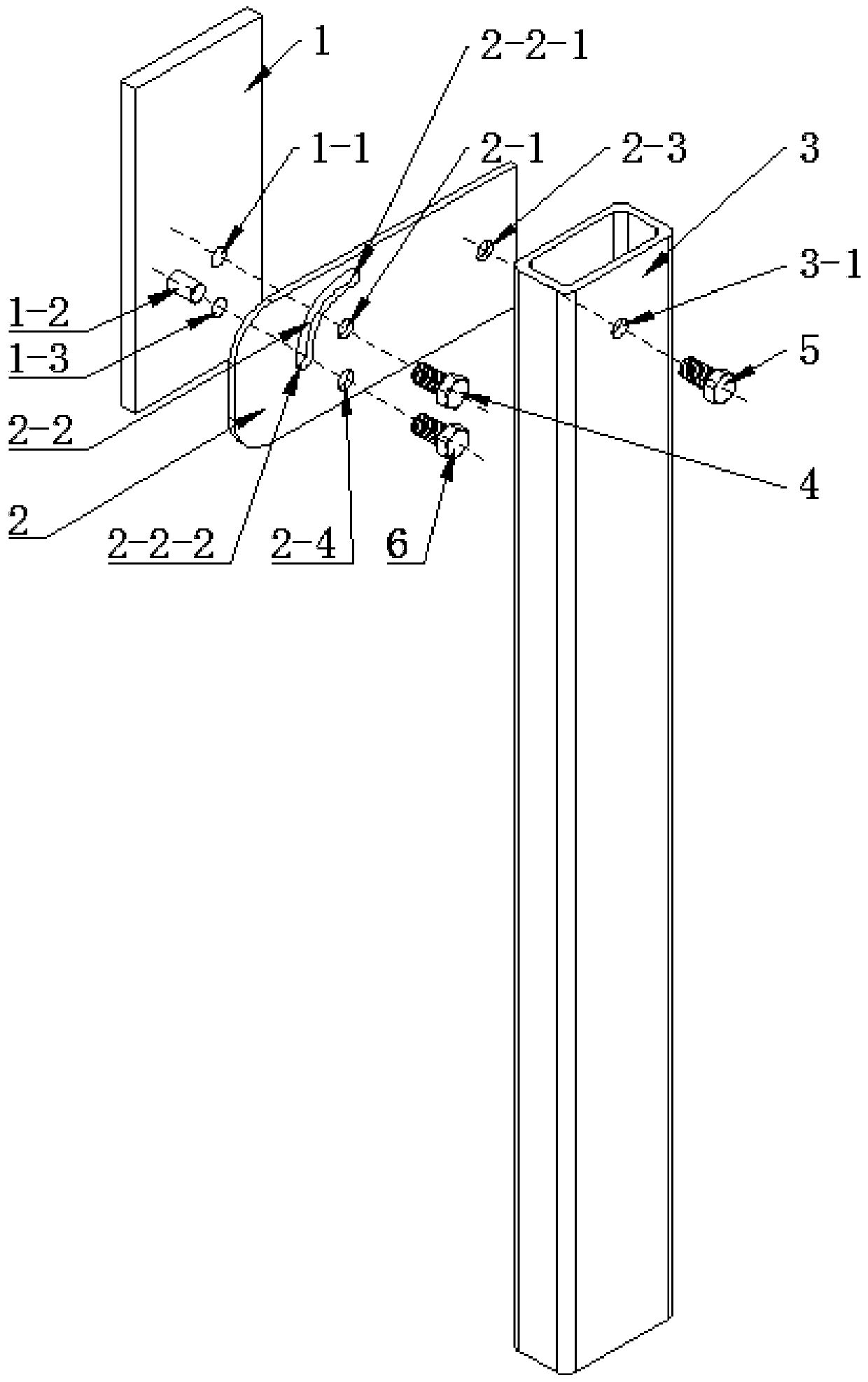 Guide rail type lifting platform anti-falling device