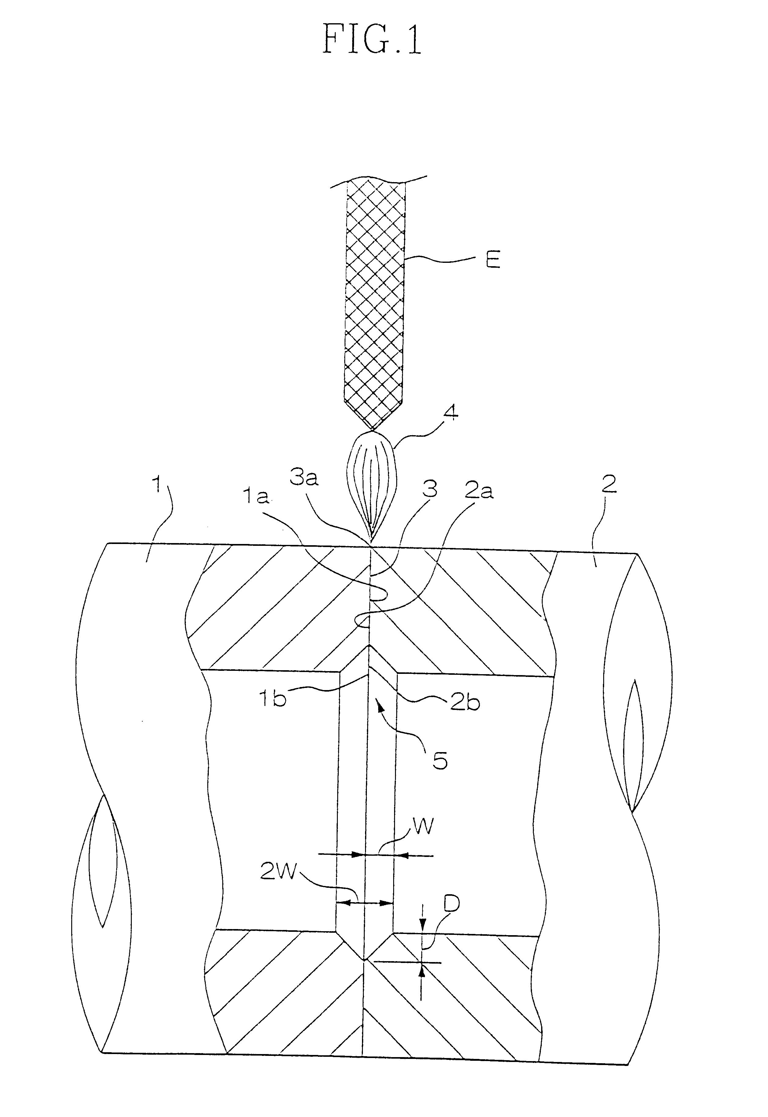 Groove shape for single butt welding and inspection method of weld zone thereof