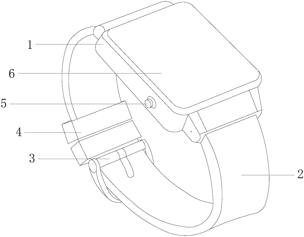 Intelligent wearable device with replaceable watchband