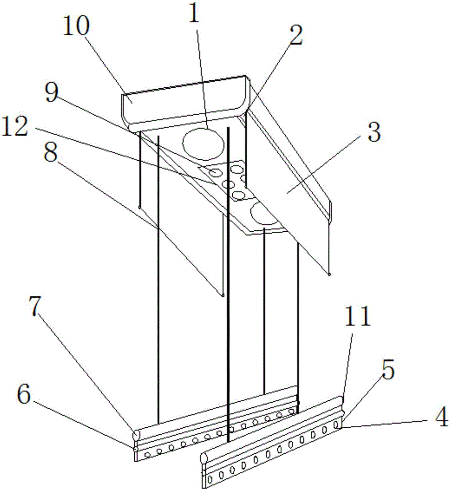 Lifting clothes airing rack capable of achieving sterilizing and drying