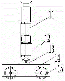 Formwork device for constructing inclined shaft working surface in coal mine