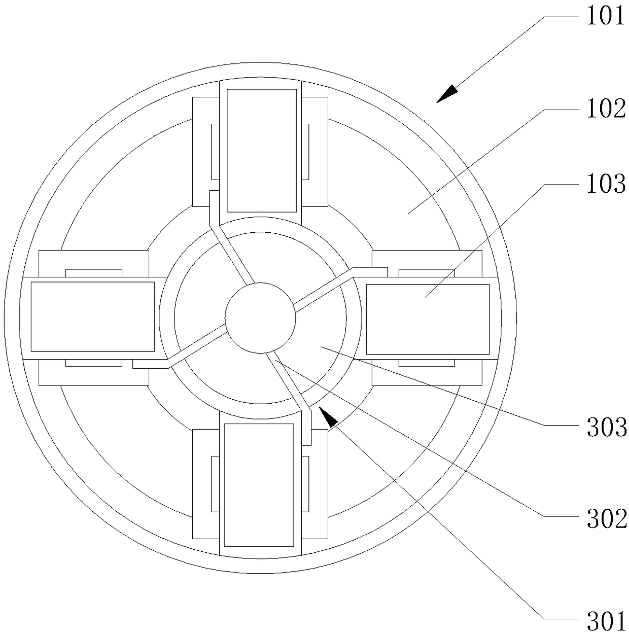 Paraffin section deparaffinating device