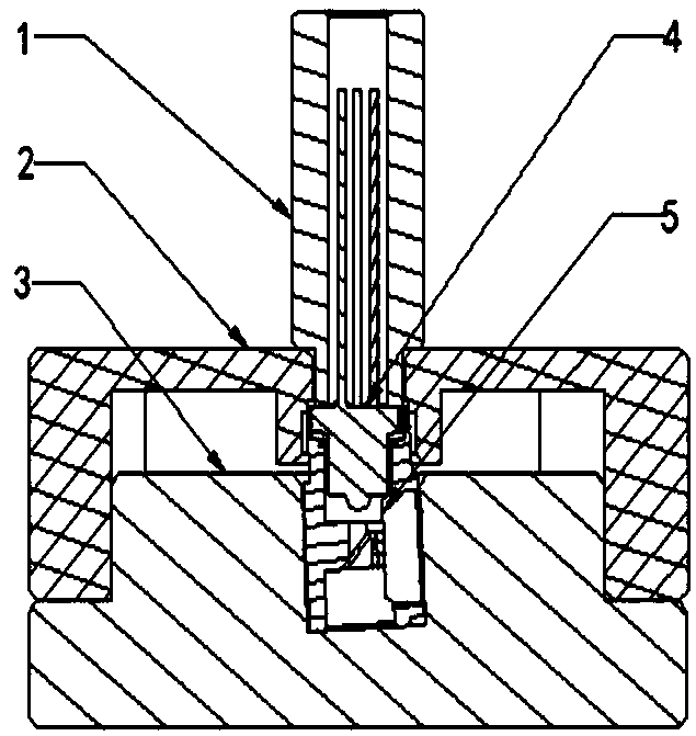 Novel BOSA shell-LD press fitting structure and press fitting method