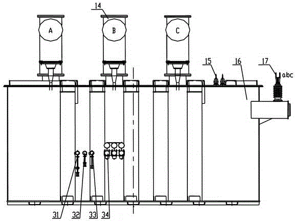 220 kV gas insulation transformer