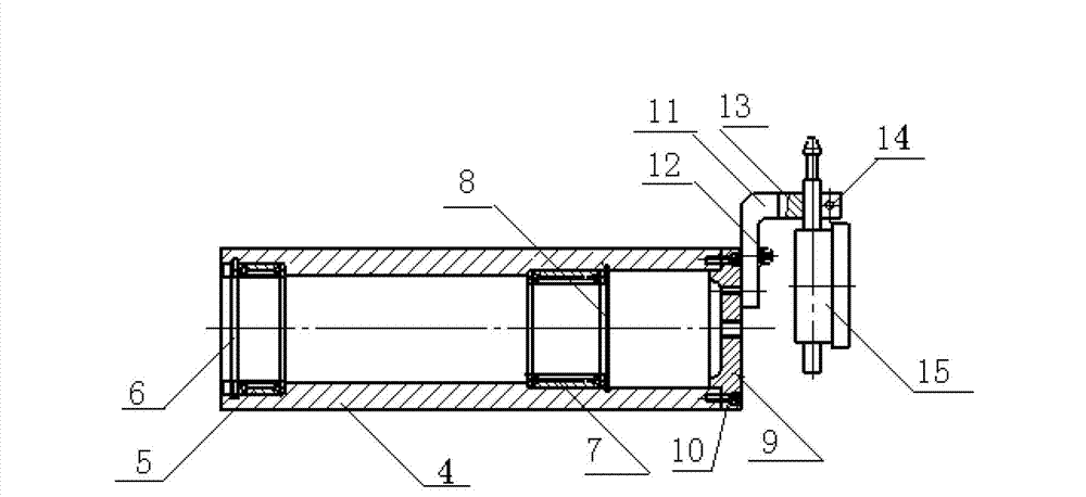 Device for measuring coaxiality of bearing seat of aero-engine combustion chamber casing