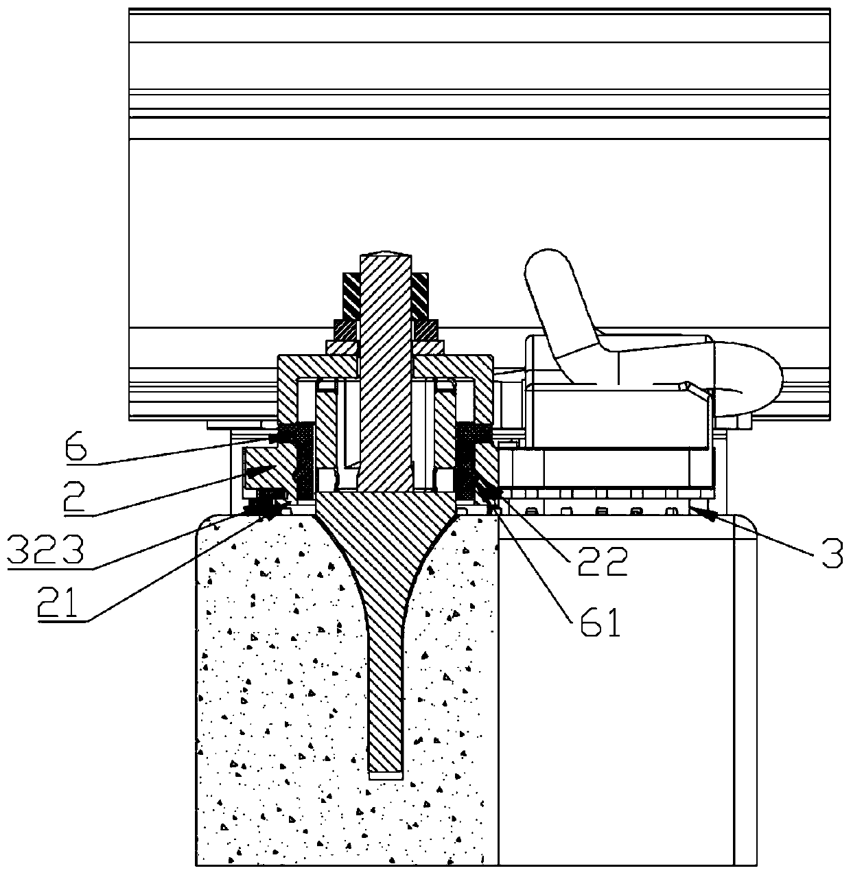 Track vibration attenuation fastener and installing method