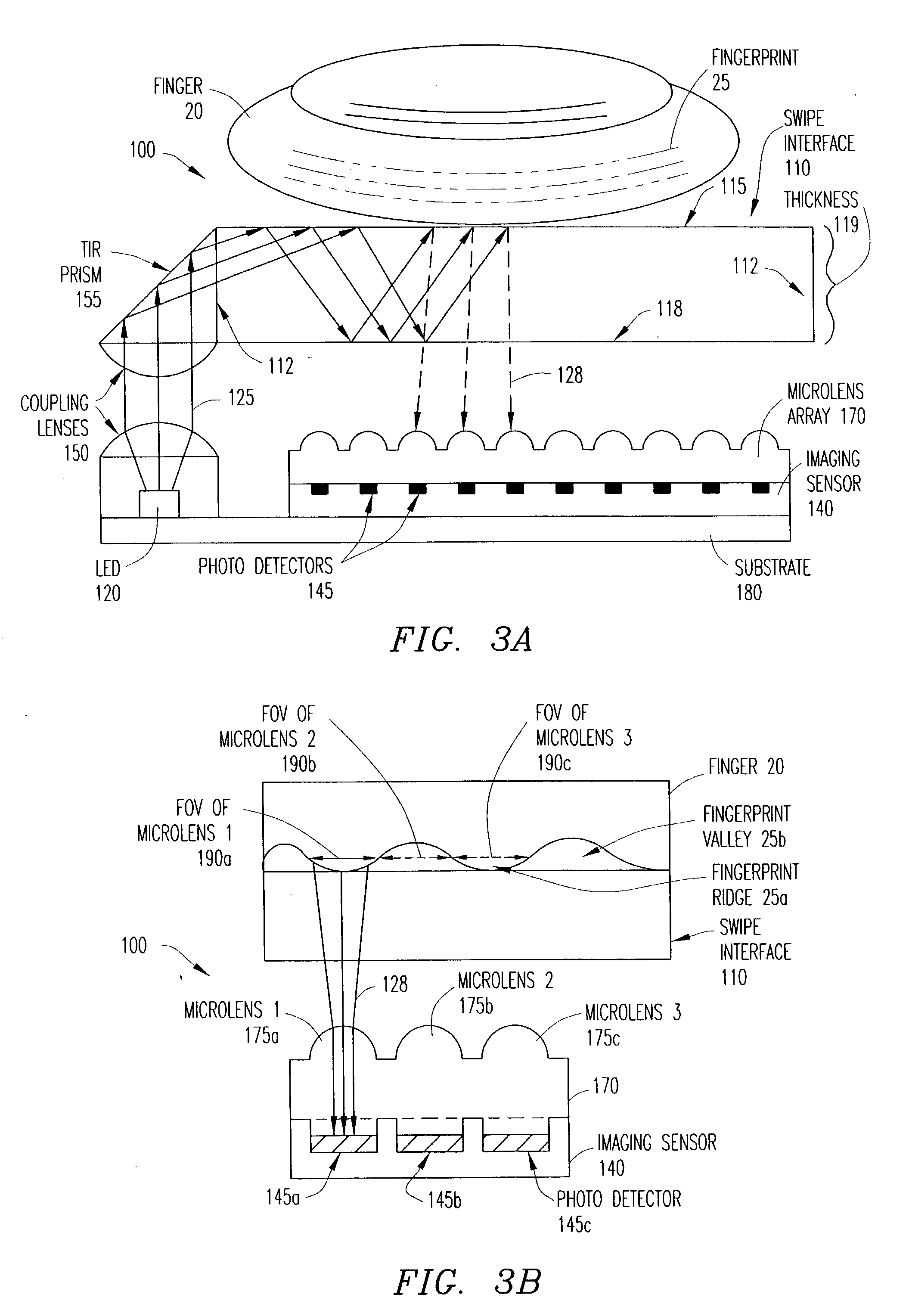 Imaging system and apparatus for combining finger recognition and finger navigation