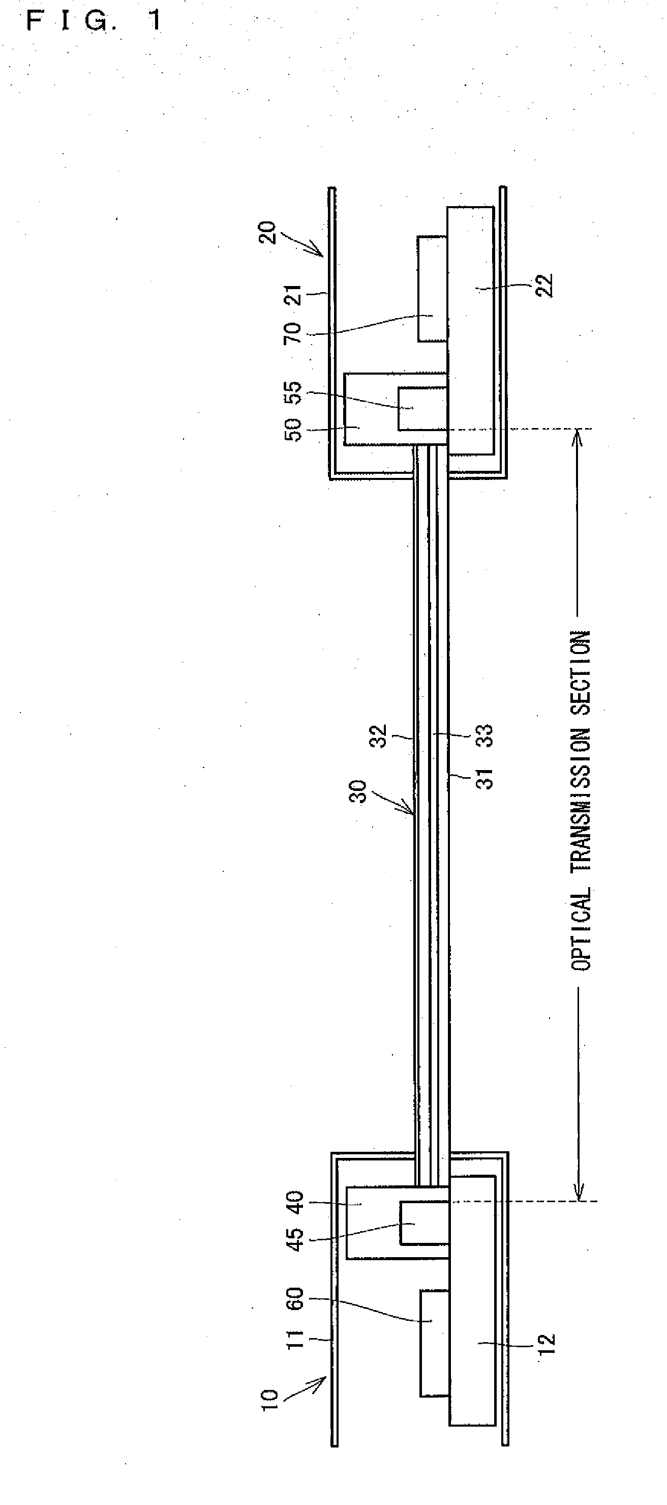 Connection structure of photoelectric flexible wiring board, connector and photoelectric flexible wiring board