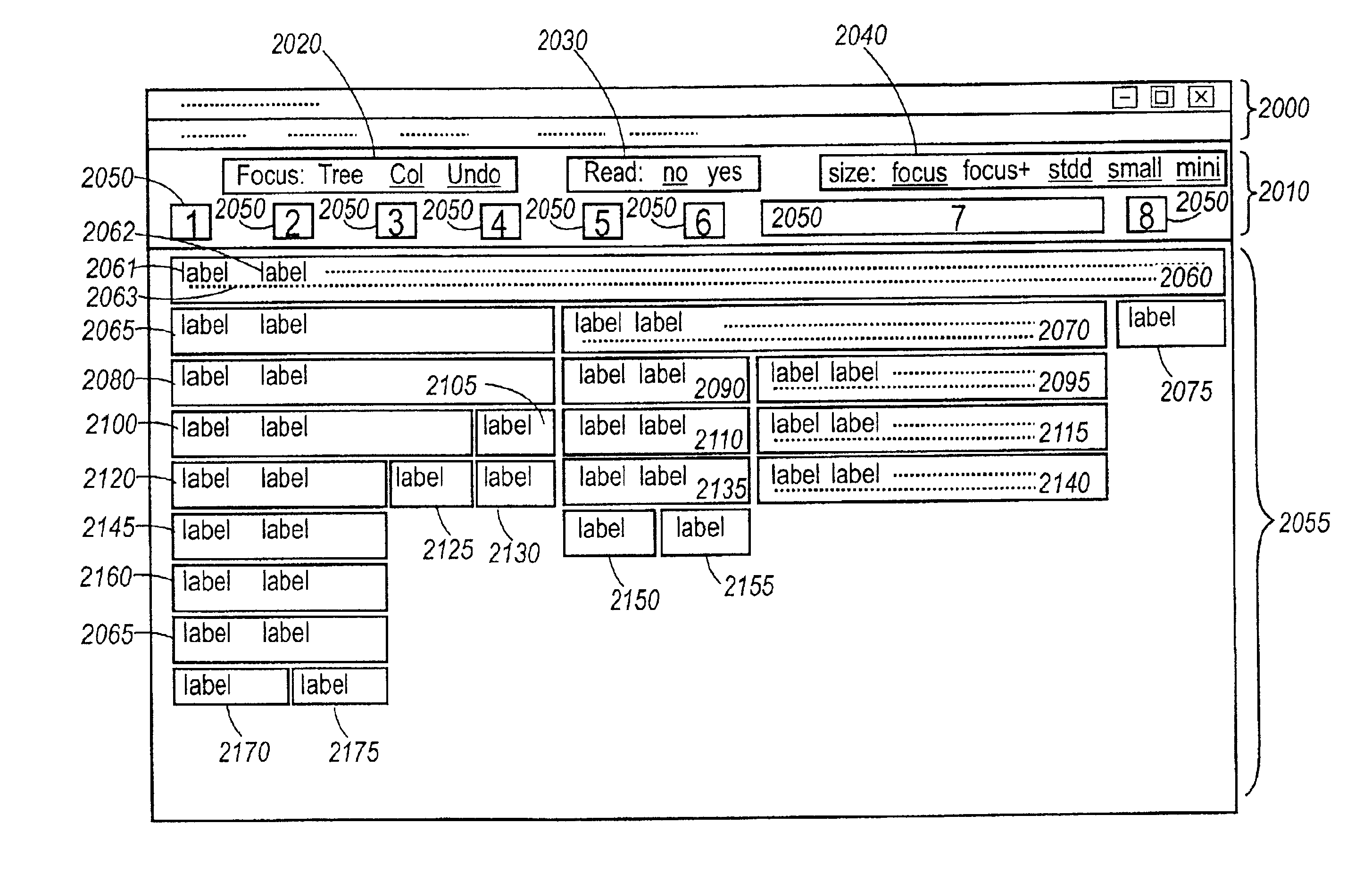 Method and apparatus for the viewing and exploration of the content of hierarchical information