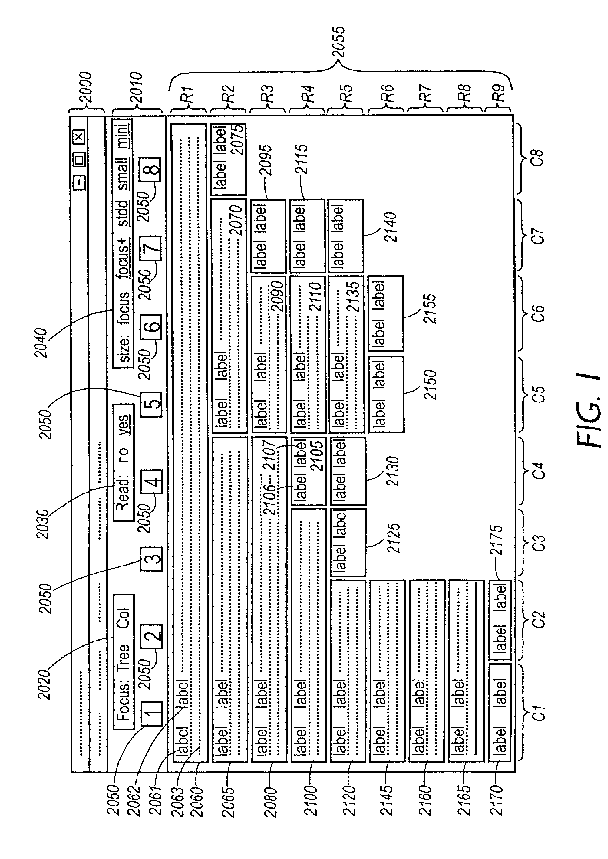 Method and apparatus for the viewing and exploration of the content of hierarchical information