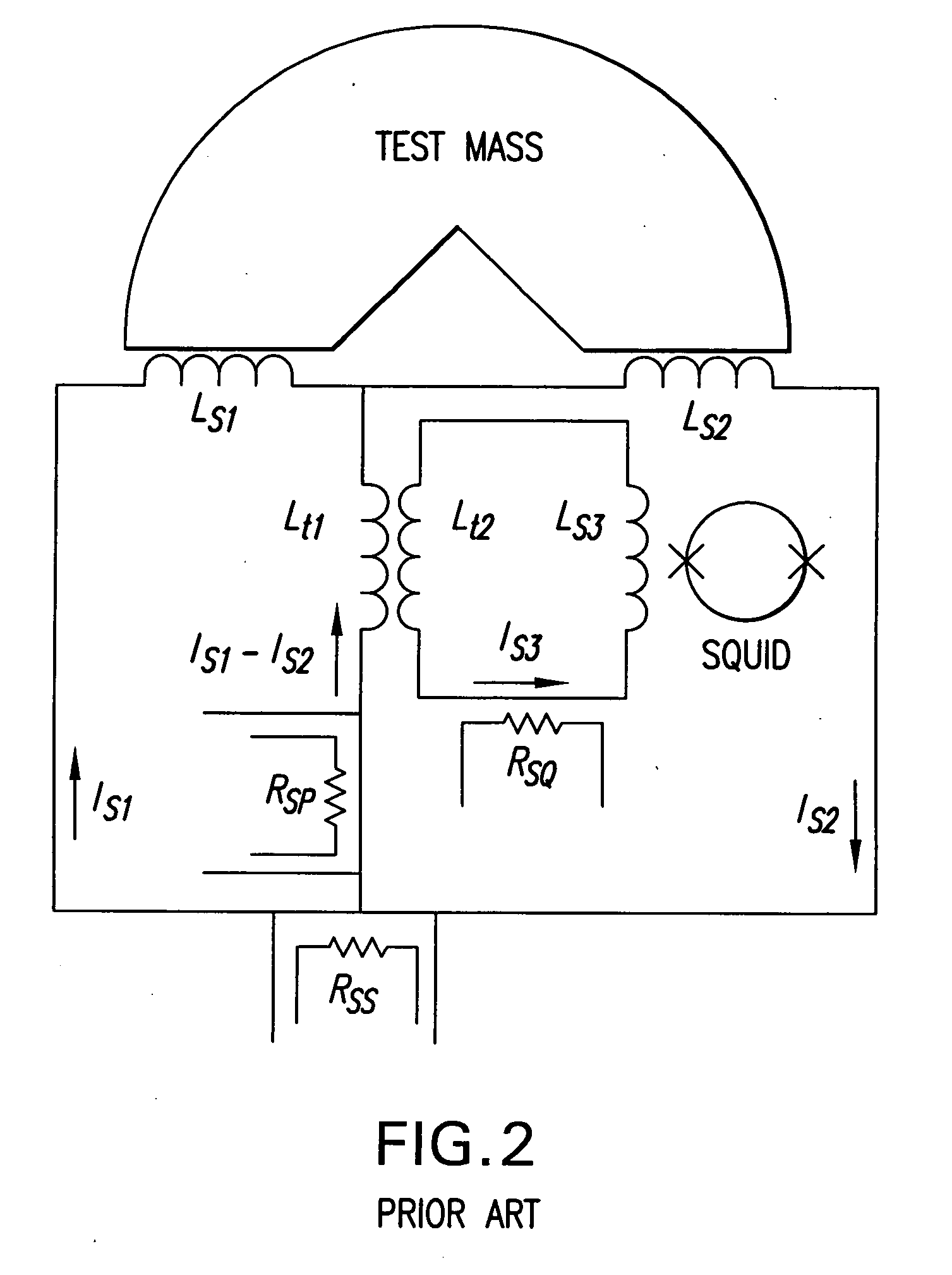 Cross-component superconducting gravity gradiometer with improved linearity and sensitivity and method for gravity gradient sensing