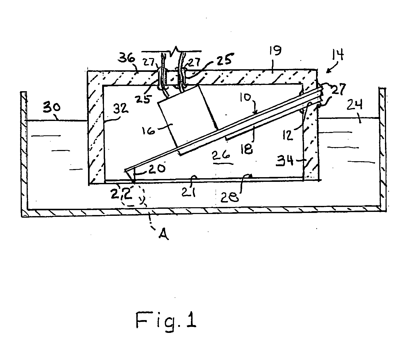 Atomic force microscope tip holder for imaging in liquid