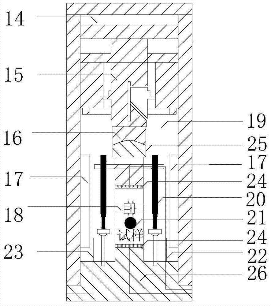 Device and method for testing porosity and adsorption parameters of gas-bearing shale