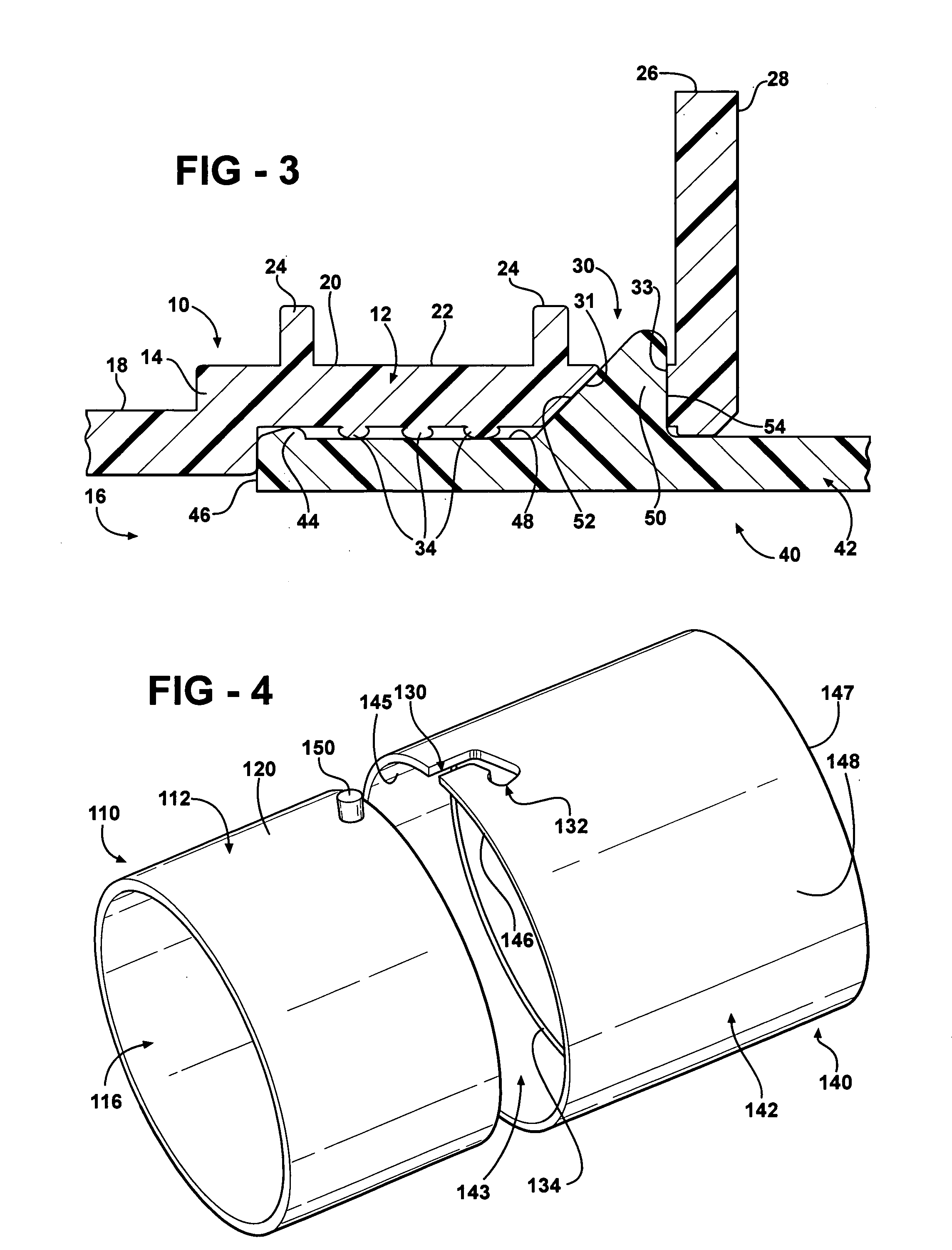 Clampless tube connection with integrated sealing and locking feature
