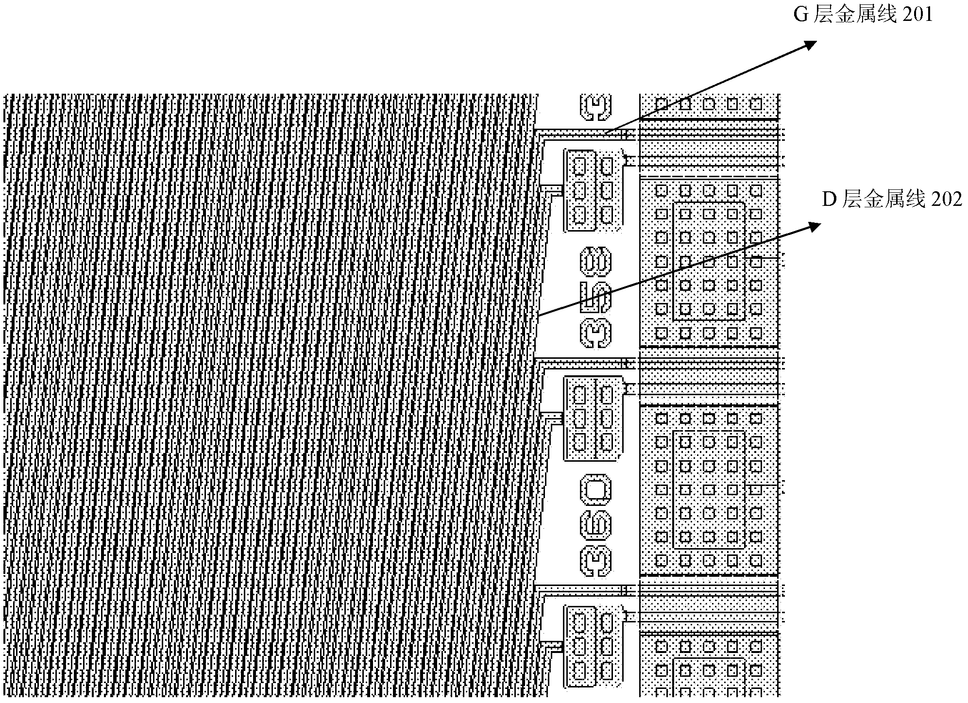Array substrate of liquid crystal display and scanning line structure of array substrate