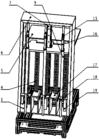 Carrying trolley capable of automatically adjusting height of objective table