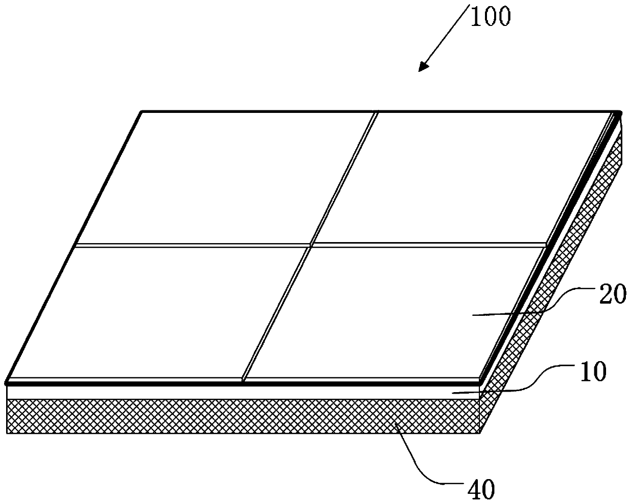 Large-size display and splicing method thereof