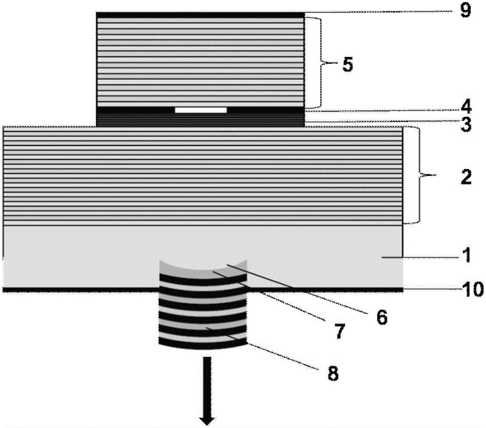 Vertical-external-cavity surface-emitting semiconductor laser with integrated micro lens