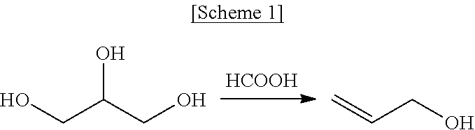 Method for producing allyl alcohol and allyl alcohol produced thereby