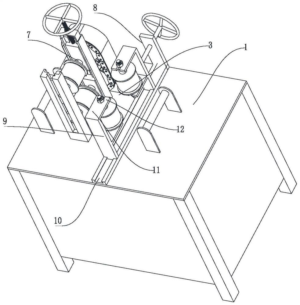 Beading process of square high-strength metal pipe