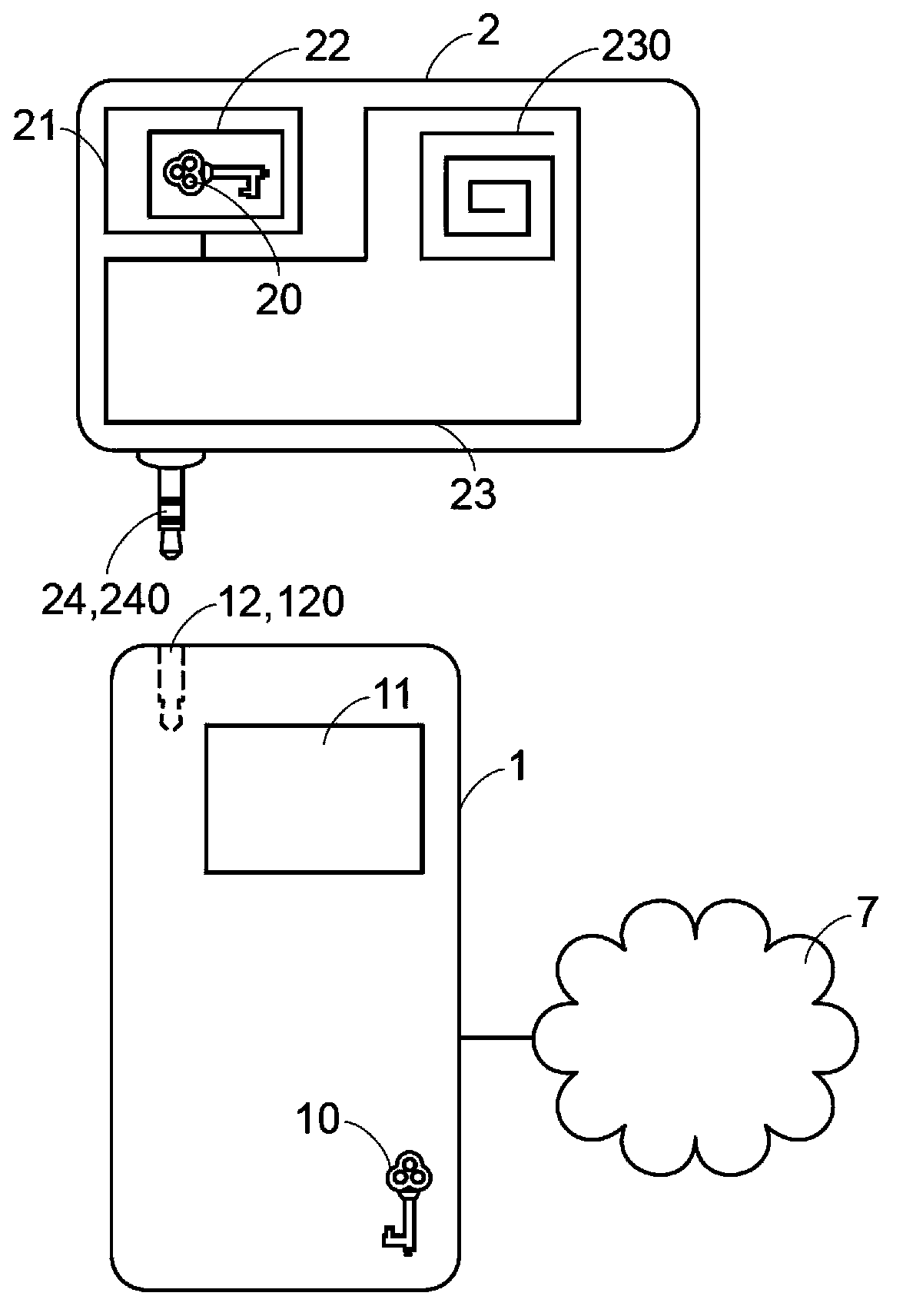 Mobile payment assembly and system and method adopting same