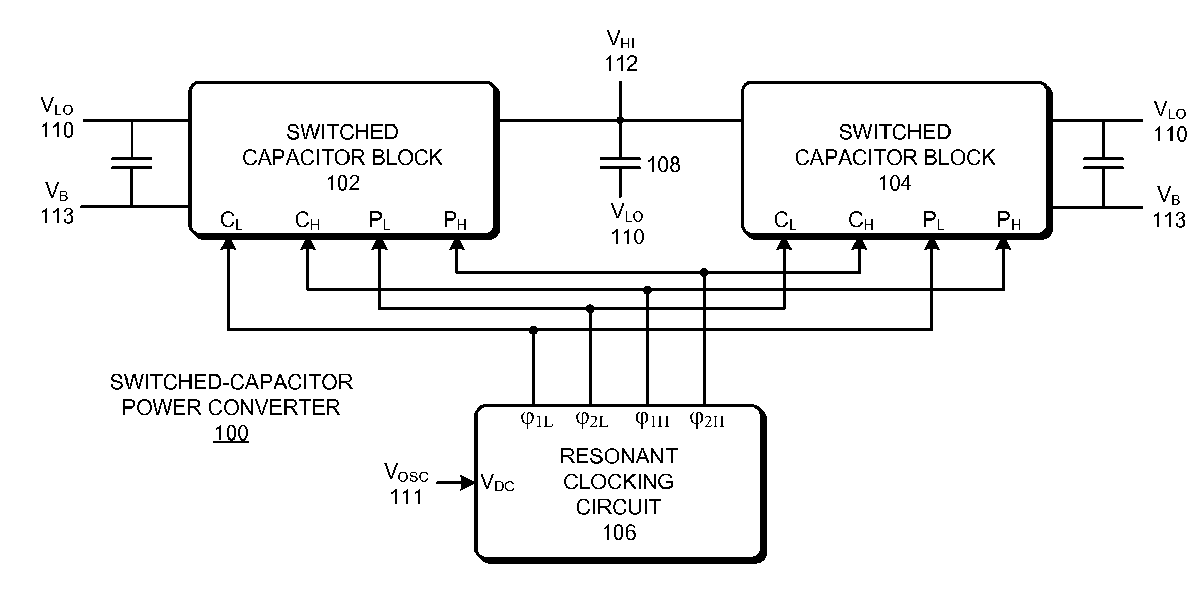 Controlling power loss in a switched-capacitor power converter