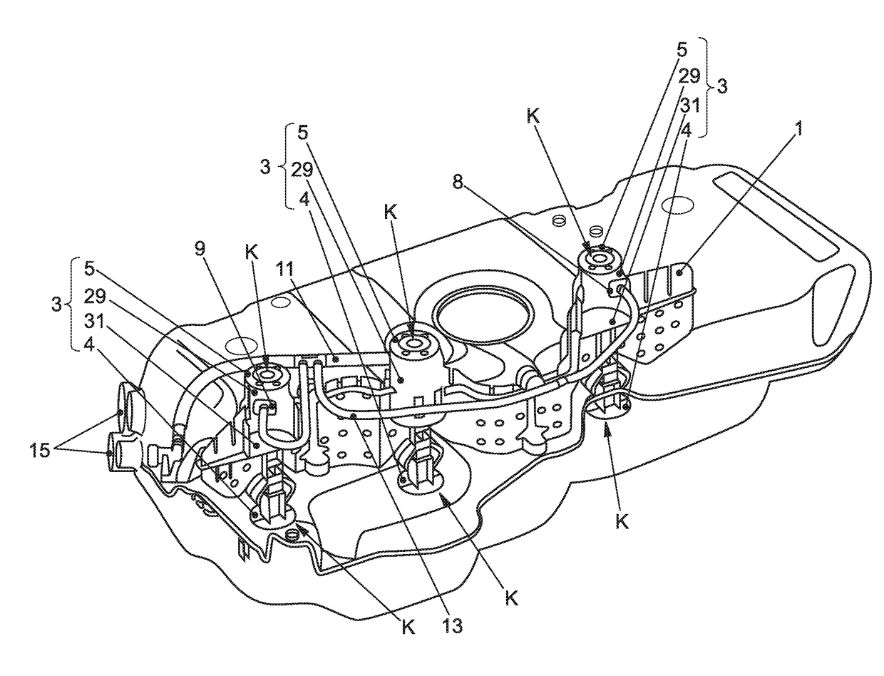 Fuel tank for a motor vehicle