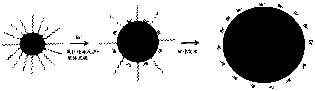 Metal nanoparticles and preparation method thereof, qled device