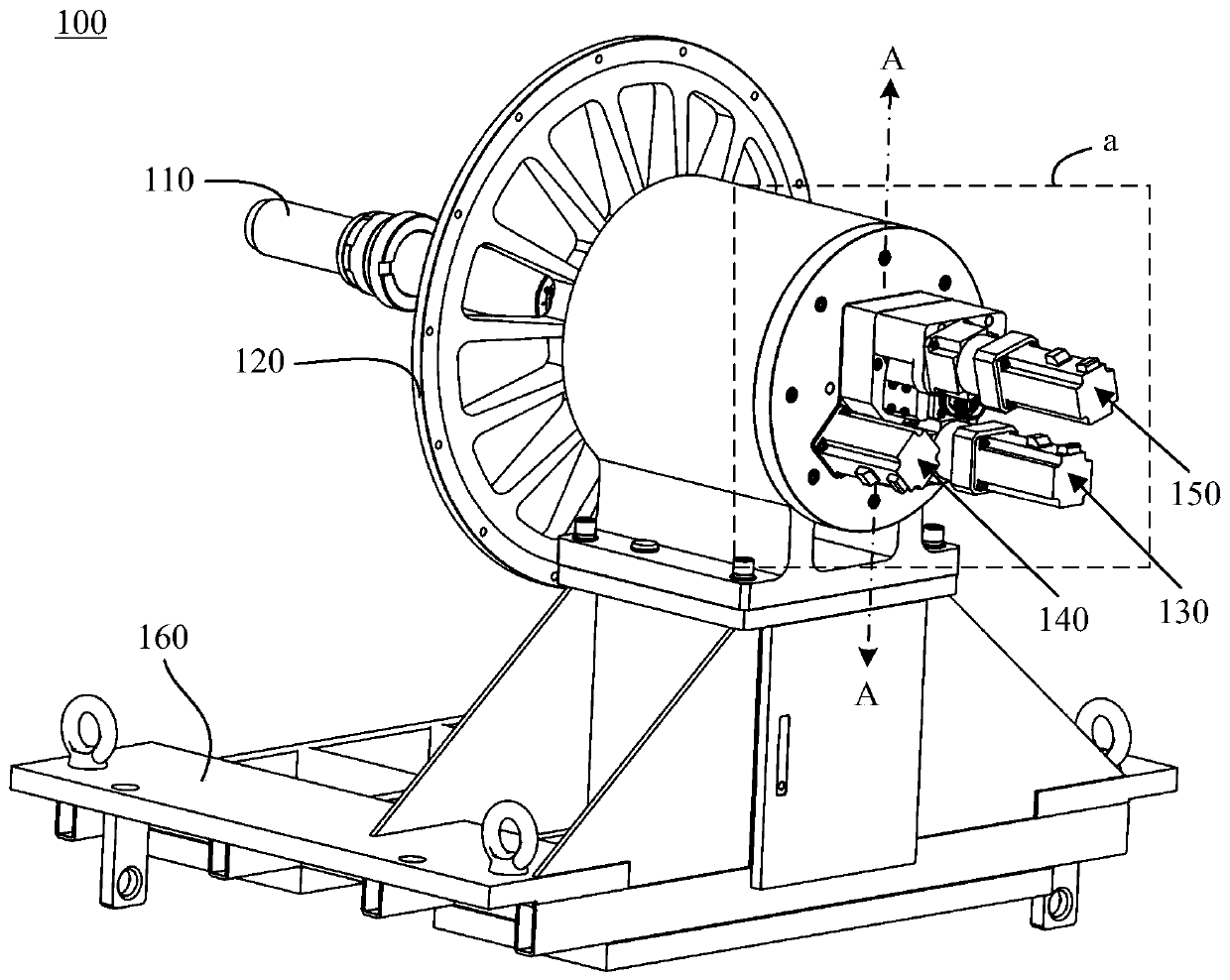 A low-pressure turbine installation device and its use method