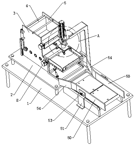 Plate directional arranging and conveying device for punch press