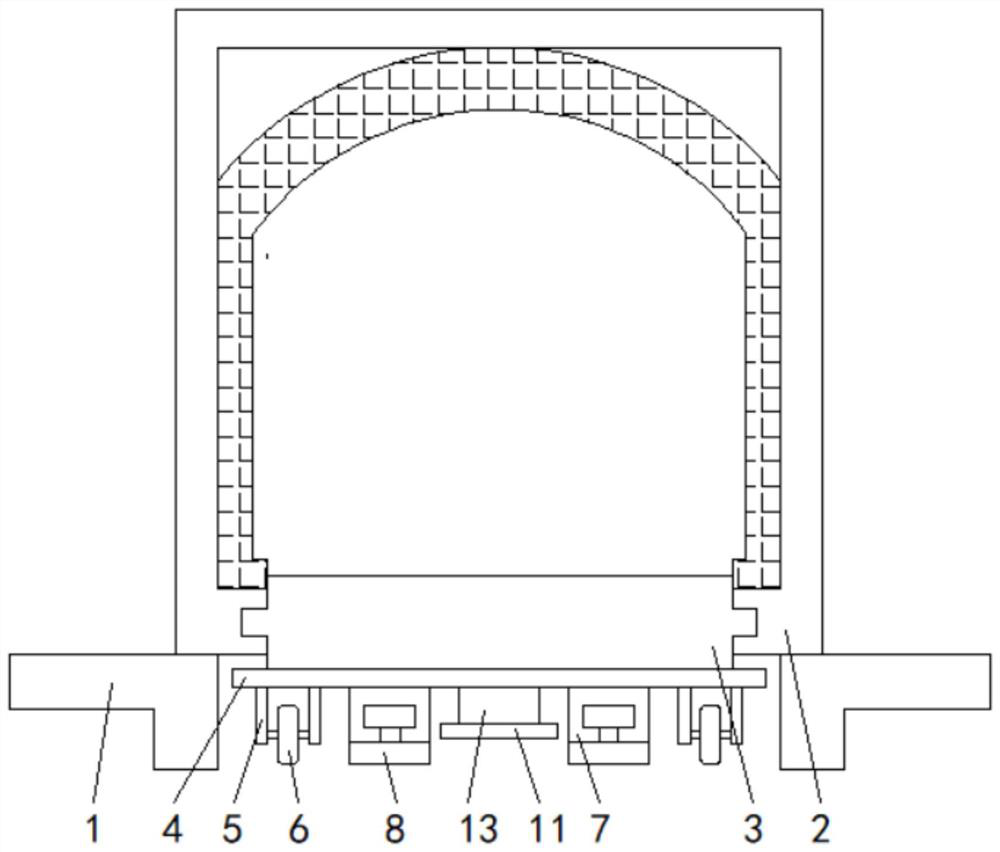 A kiln continuous feeding device