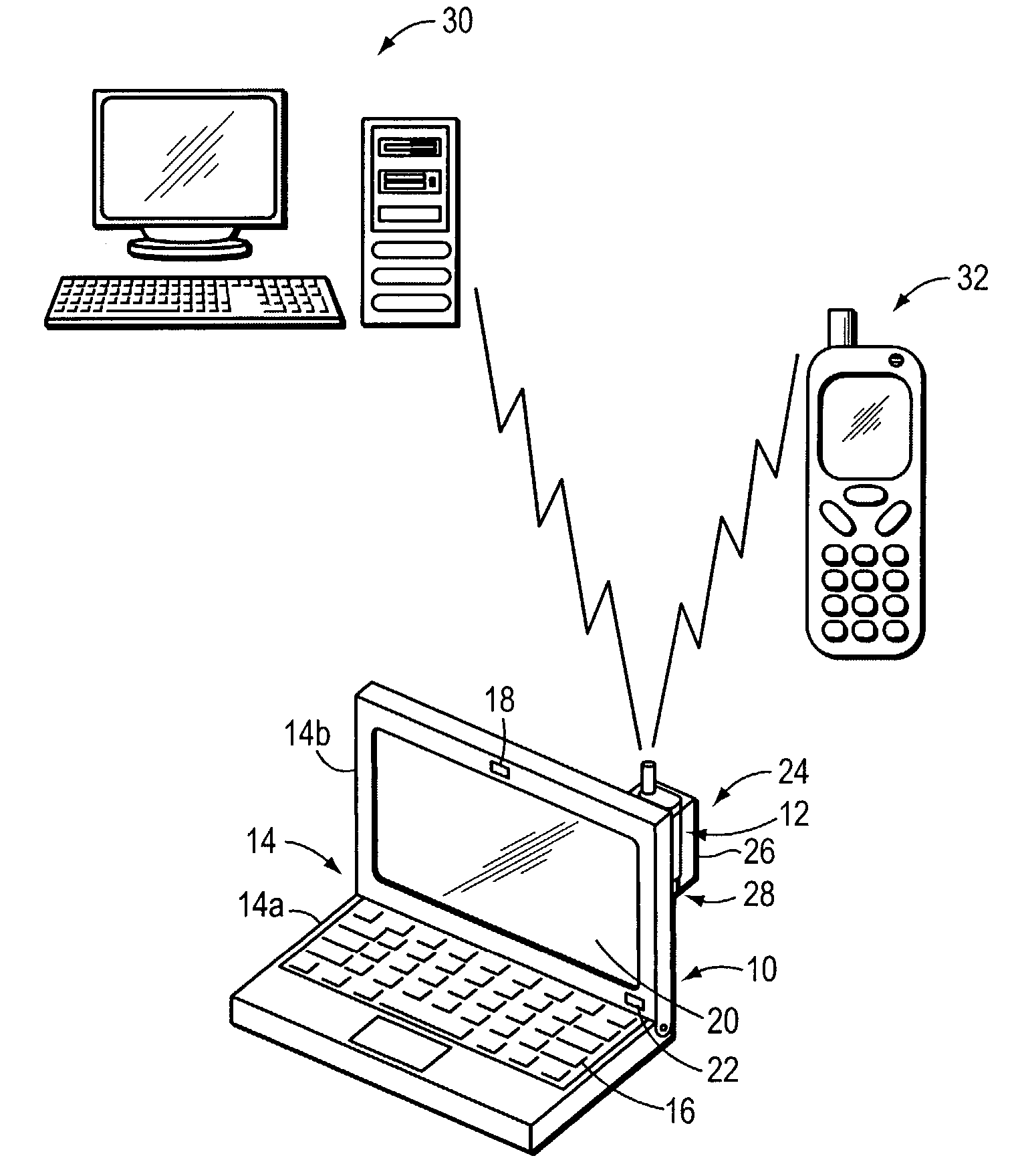 Input-output device with universal phone port