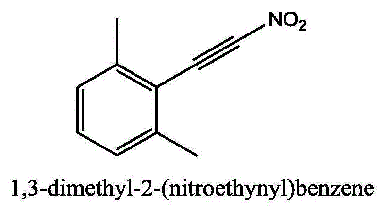Method for synthesizing (nitroalkynyl)benzene compounds